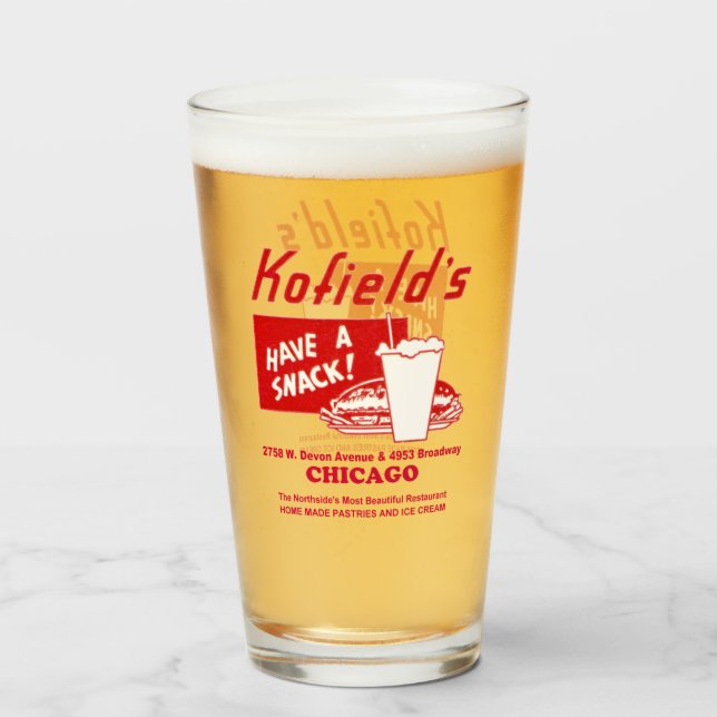 Kofield's Restaurant, Chicago Glass (Front Filled)