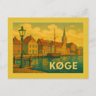 Køge Denmark Old Town Postcard