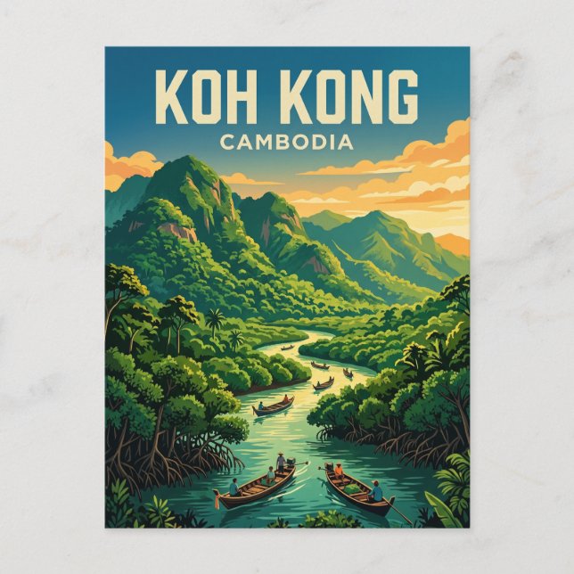Koh Kong Cambodia Postcard (Front)
