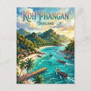 Koh Phangan Thailand Postcard