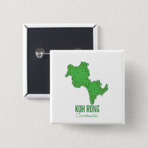 Koh Rong Cambodia 15 Cm Square Badge
