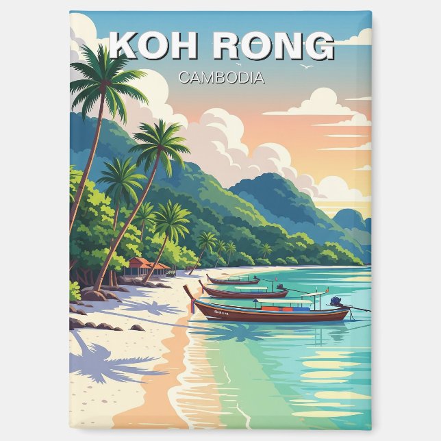 Koh Rong Cambodia Travel Magnet (Front)