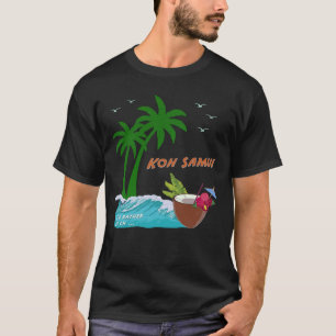 Koh Samui Palm Trees Chaweng Thailand Lamai Beach T-Shirt