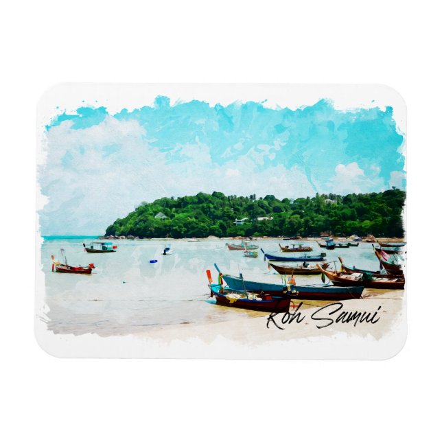 Koh Samui thailand beach paradise Magnet (Horizontal)