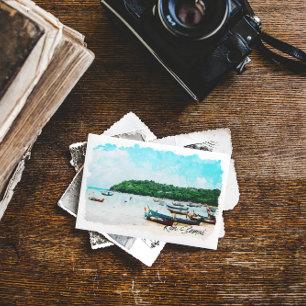 Koh Samui thailand beach paradise Postcard