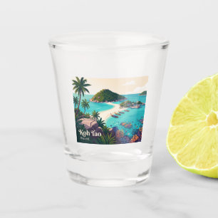 Koh Tao Thailand Shot Glass