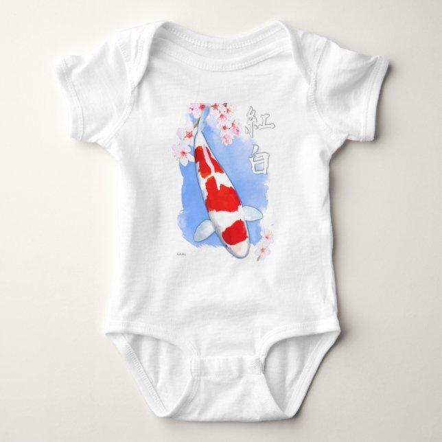 Kohaku Koi Baby Bodysuit (Front)