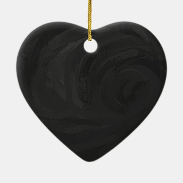Kohl Black Ceramic Tree Decoration (Back)