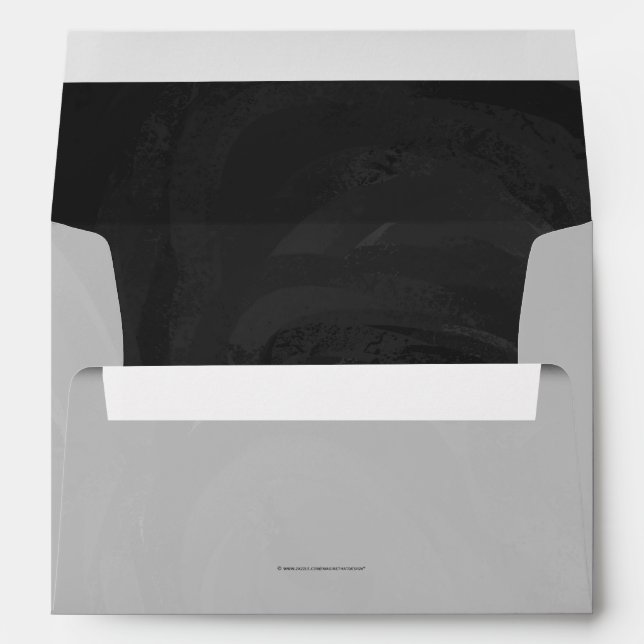 Kohl Black Monogram Personalised Envelope (Back (Bottom))