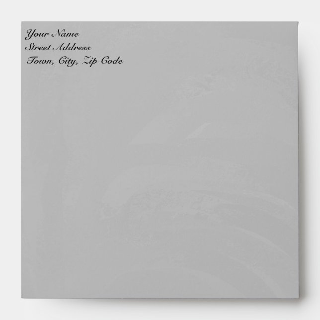 Kohl Black Monogram Personalised Envelopes (Front)