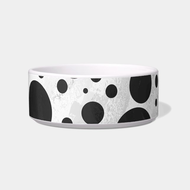 Kohl Black Polka Dot Pattern Bowl (Right)