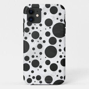 Kohl Black Polka Dot Pattern Case-Mate iPhone Case