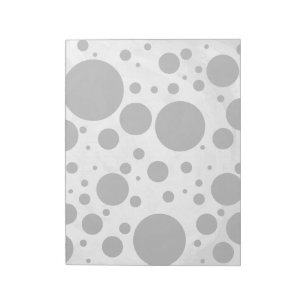 Kohl Black Polka Dot Pattern Notepad