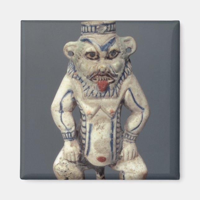 Kohl Pot, depicting the Egyptian household god Bes Magnet (Front)