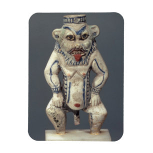Kohl Pot, depicting the Egyptian household god Bes Magnet