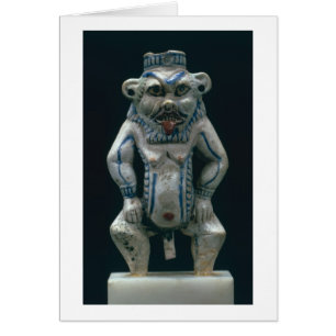 Kohl pot in the form of the god Bes, New Kingdom,