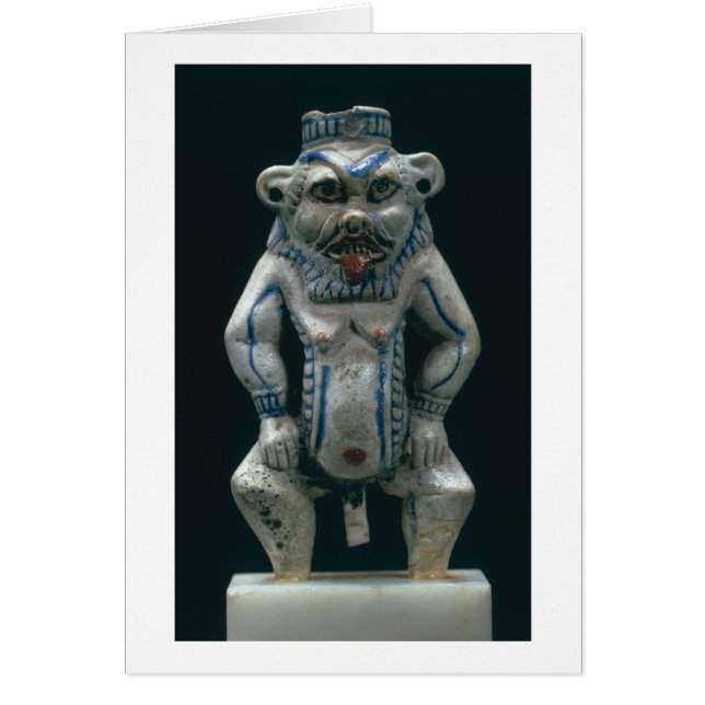 Kohl pot in the form of the god Bes, New Kingdom, (Front)