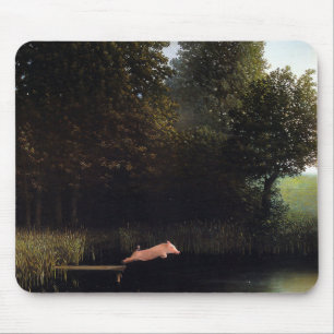 Kohler Pig Painting Mouse Pad