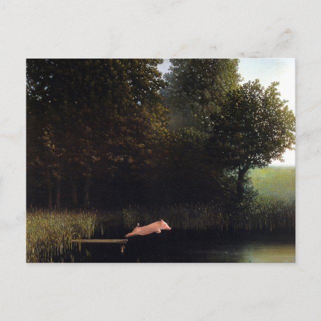 Kohler Pig Painting Postcard (Front)