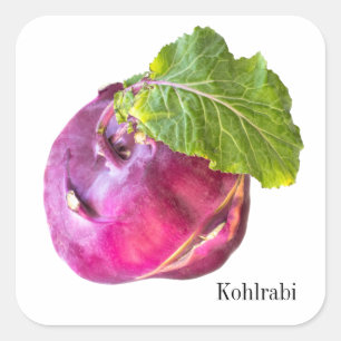 Kohlrabi Square Sticker