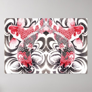 koi02poster16.5by11mirror2 poster