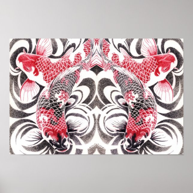 koi02poster16.5by11mirror2 poster (Front)