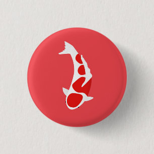Koi 3 Cm Round Badge