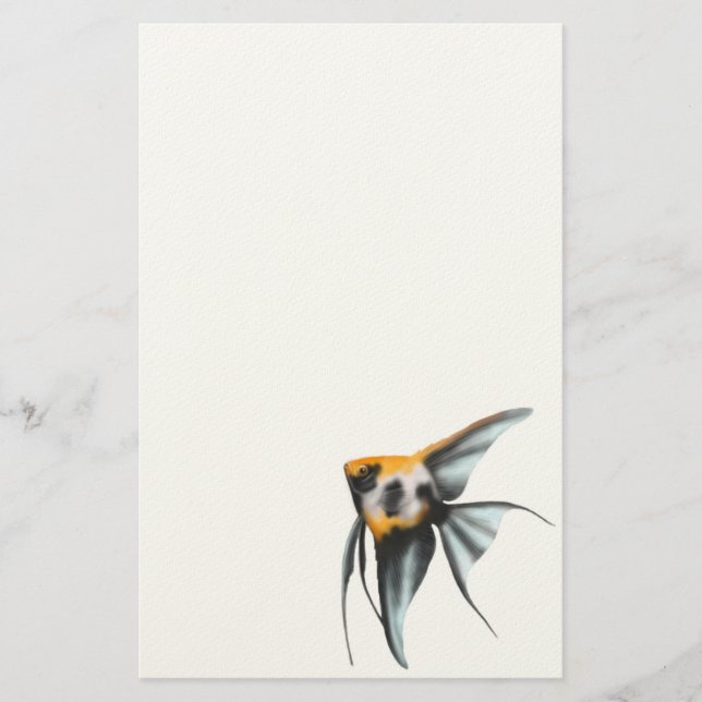 Koi Angelfish Stationery (Front)