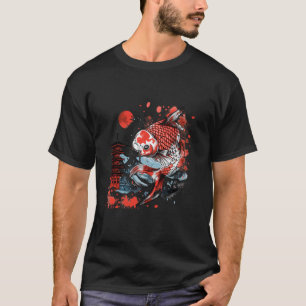 Koi Asian Carp Koi Fish Japanese Pond Lover Pagoda T-Shirt