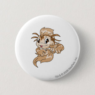 Koi Brown 6 Cm Round Badge