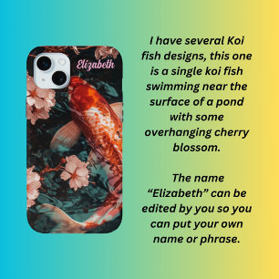 Koi carp iPhone 15 mini case
