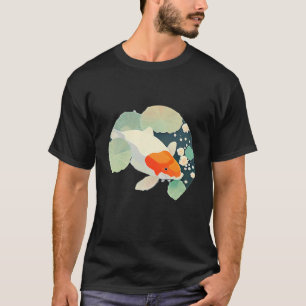 koi carp close up lilly pad japanese culture lotus T-Shirt