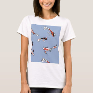 Koi Carp Fish Pattern T-Shirt