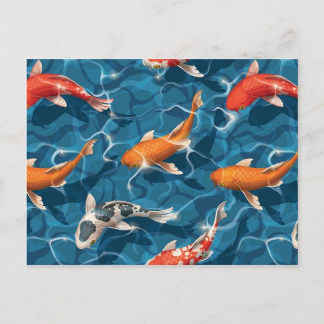 Koi Carp postcard (Front)