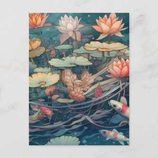 Koi Carp Postcard