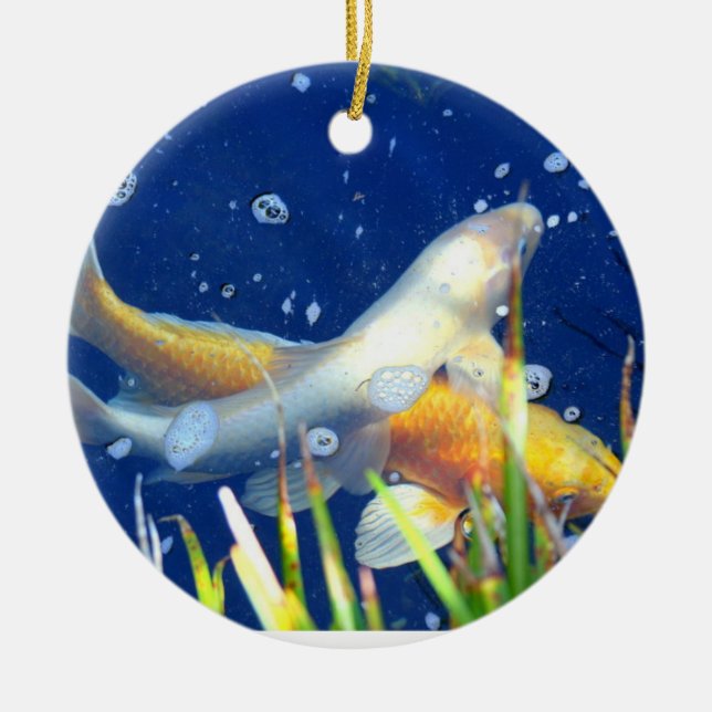 koi carp swimming ornament (Front)