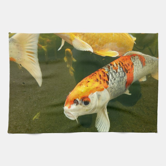 Koi Carp Tea Towel (Horizontal)