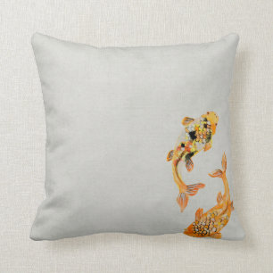Koi Carp vintage Cushion