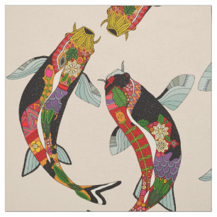 koi chamomile fabric
