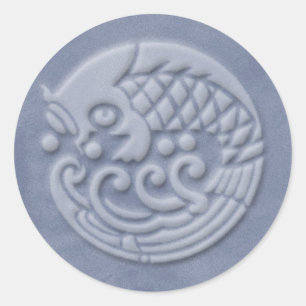 koi - classic round sticker