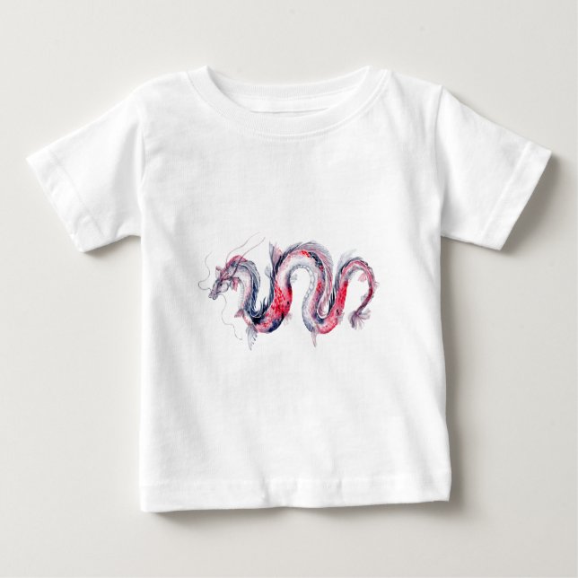 Koi Dragon Baby T-Shirt (Front)