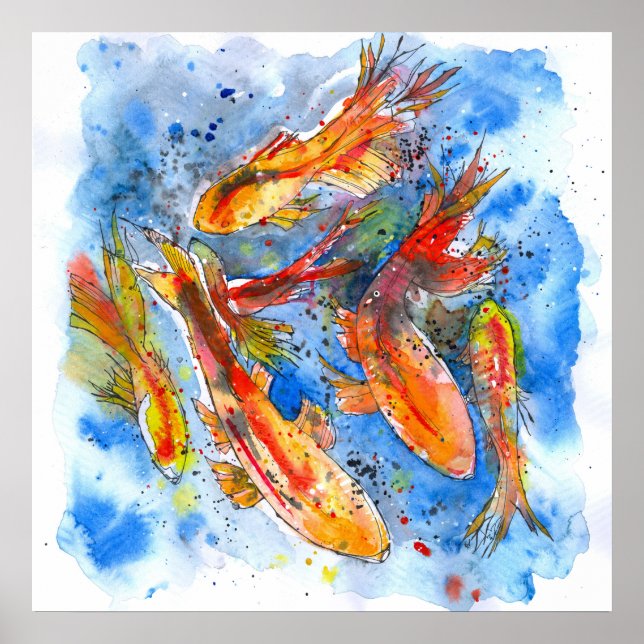 Koi Dreaming Poster (Front)