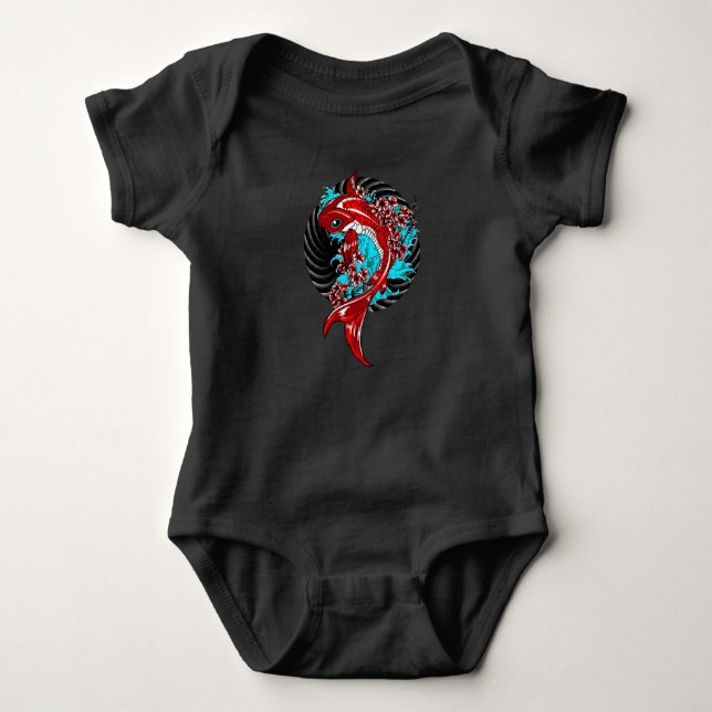 Koi Fish Baby Bodysuit (Front)