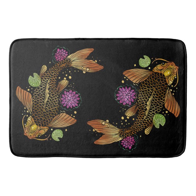 Koi Fish Bath Mat (Front)