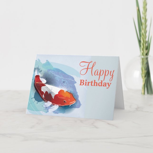 Koi fish card (Front)