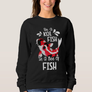 Koi Fish Carp Nishikigoi Fish Cherry Blossom Japan Sweatshirt