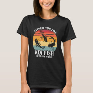 Koi Fish Carp Nishikigoi Fish Cherry Blossom Japan T-Shirt