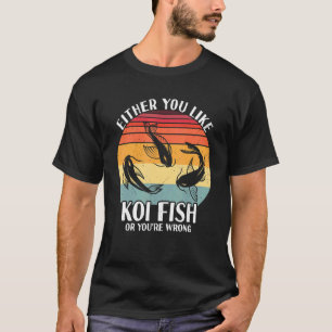 Koi Fish Carp Nishikigoi Fish Cherry Blossom Japan T-Shirt