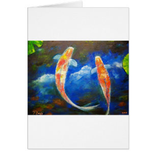 Koi Fish Cloud Reflections