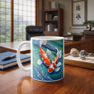 Koi fish coffee mug
